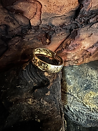 Verstellbarer Sternenring aus Kupfer & Messing – handgefertigter Boho Statement Schmuck